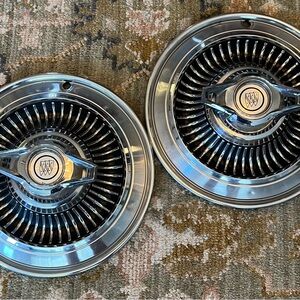 1964 BUICK SKYLARK WILDCAT SPORTWAGON 14” SPINNER HUBCAP SET of 2 WHEEL COVER GM